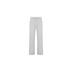 Skims Cotton Jersey Straight Leg Pant Light Heather Grey