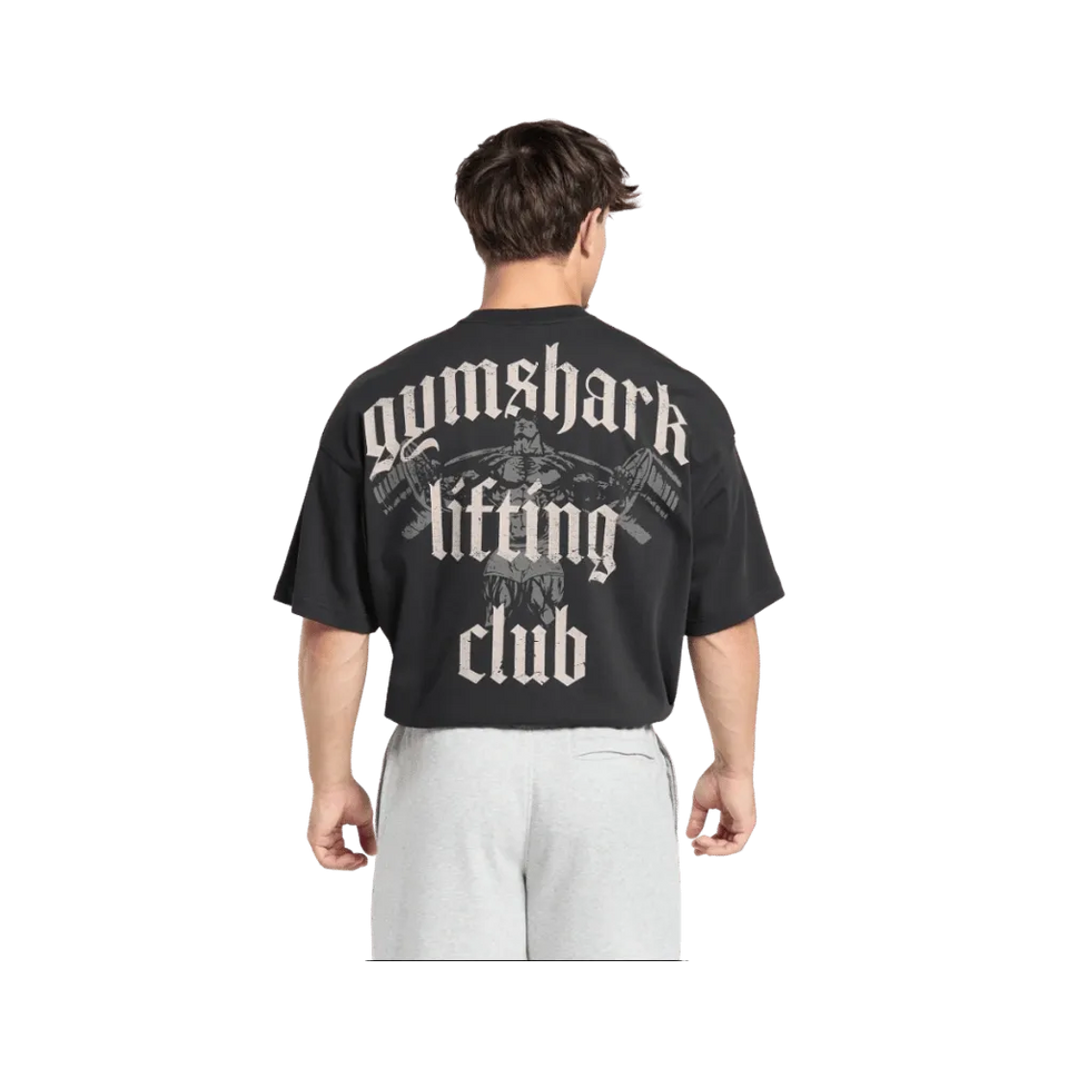 Gymshark Lifting Club T-Shirt Oversized Fit Black