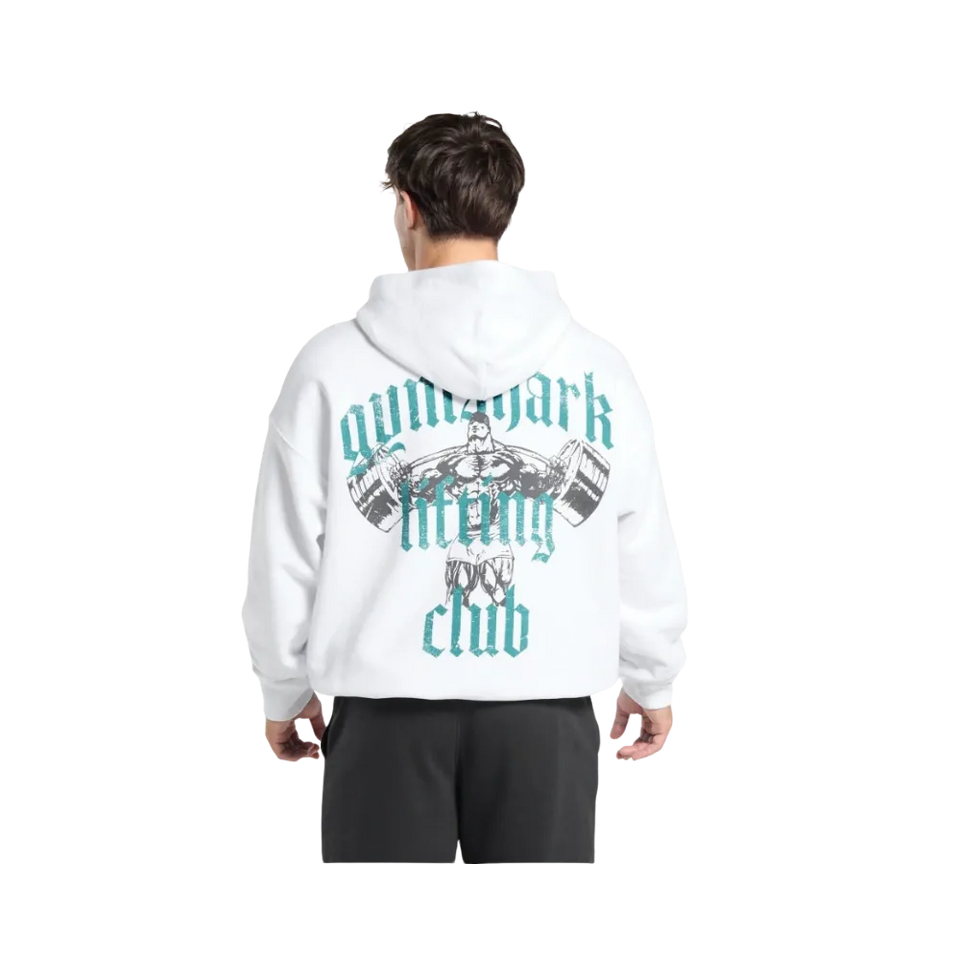 Gymshark Lifting Club Hoodie Oversized Fit White