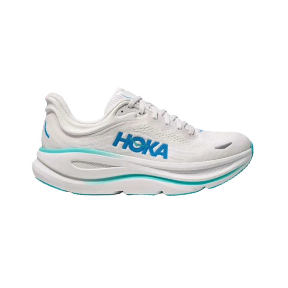 Hoka Bondi 9 White And Blue