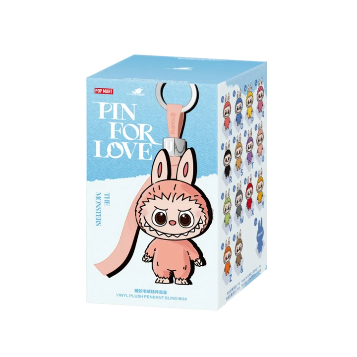 Pop Mart Labubu The Monsters Pin for Love Series Vinyl Plush Pendant (N-Z) Single Blind Box