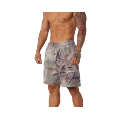 YoungLA Tree Camo Collection Shorts Beige Tree Camo