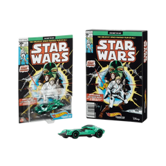 Hot Wheels Star Wars Green Darth Vader Character Car Comic Cover SDCC Exclusive Green