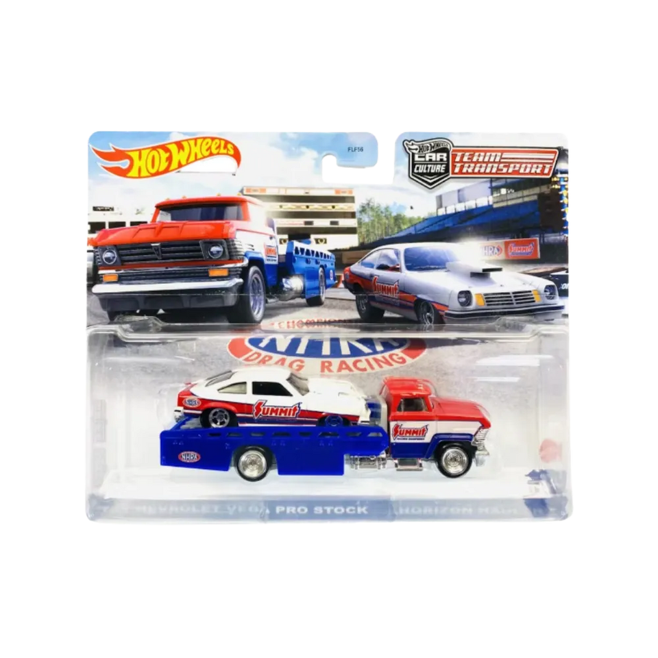 Hot Wheels Car Culture Team Transport '74 Chevrolet Vega Pro Stock & Horizon Hauler 2-Pack