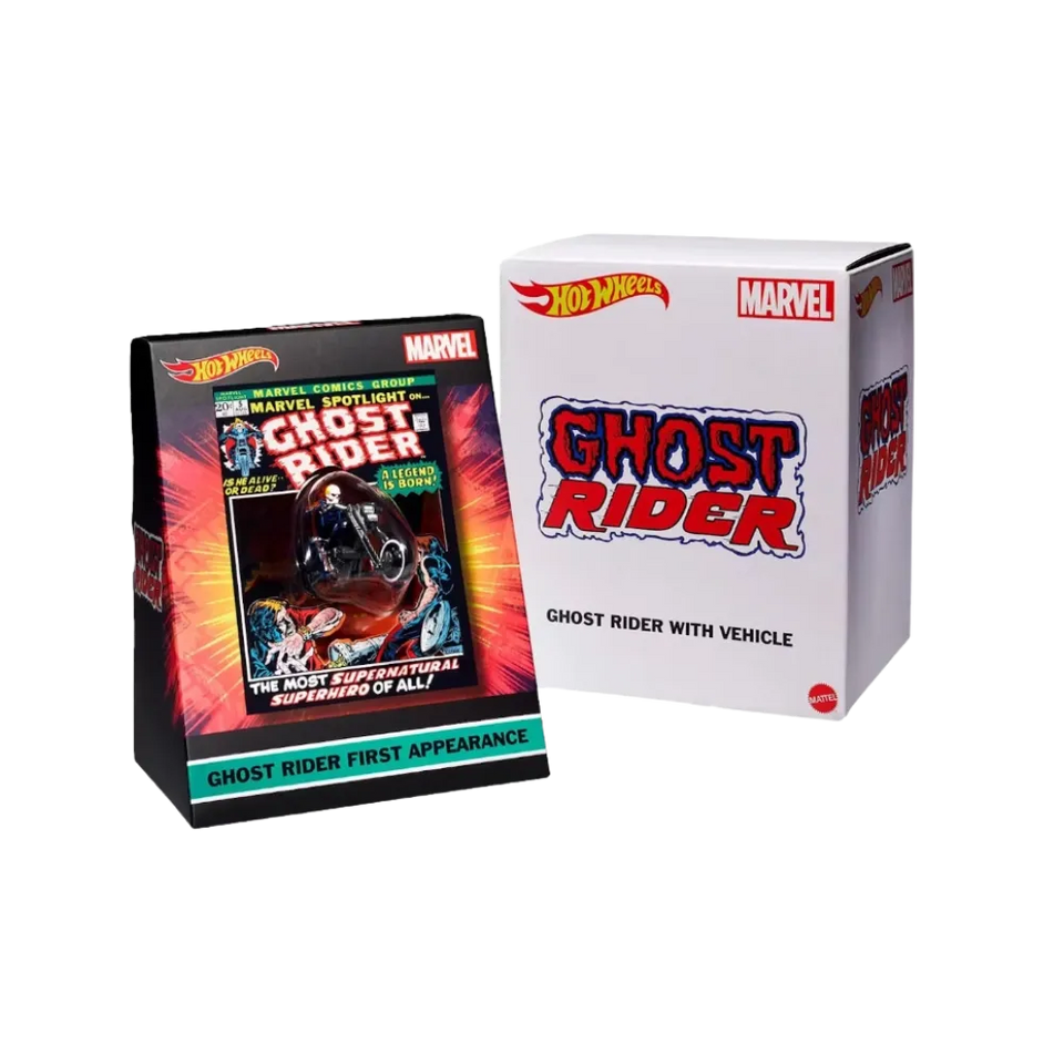 Hot Wheels Marvel Ghost Rider Motorcycle & Figure Collectible 2022 SDCC Exclusive