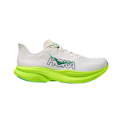 Hoka Mach 6 White/Neon Lime