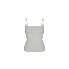 Skims Cotton Jersey Cami Light Heather Grey