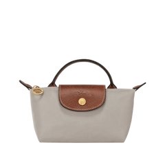 Longchamp Le Pliage Original Pouch with handle Pebble - Recycled canvas
