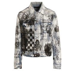 AMIRI X WES LANG SKETCH DENIM JACKET