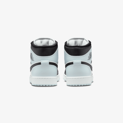 JORDAN AIR JORDAN 1 MID { BLACK/SQUADRON BLUE-AURA-WHITE