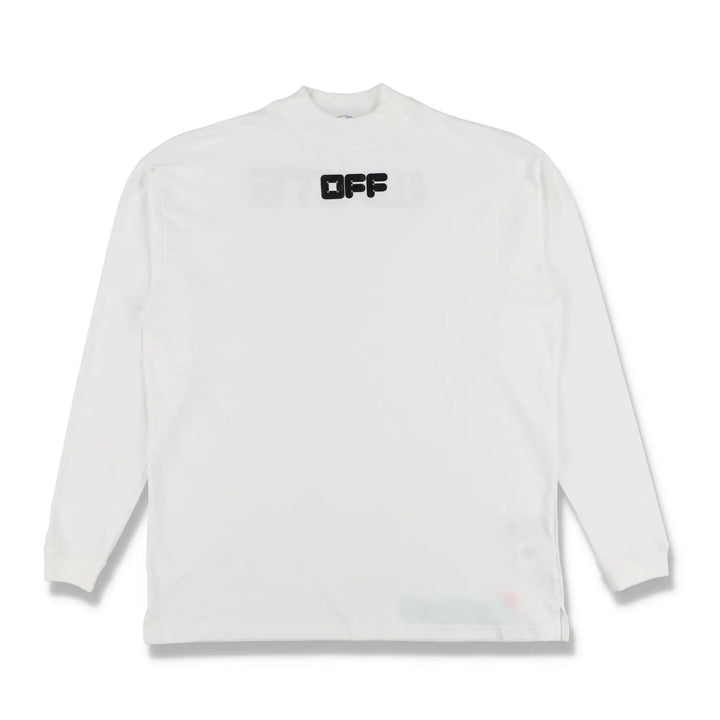 Off-White Arrows Font Over Long Sleeve Tee 'White Black'