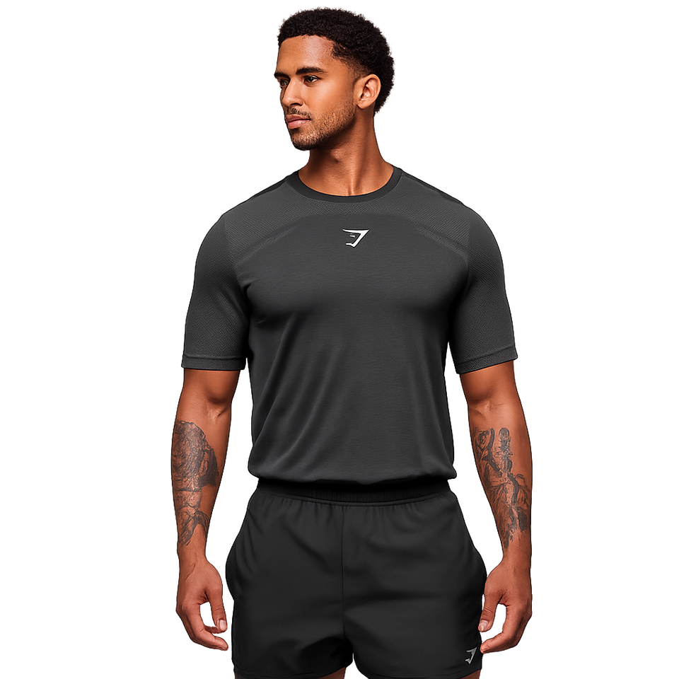 Gymshark Lightweight Seamless T-Shirt Black