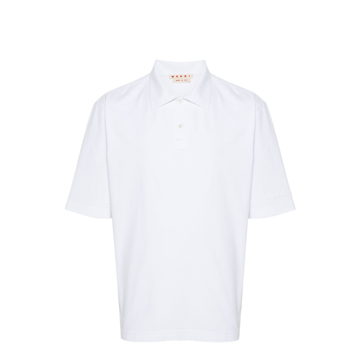 White Organic Cotton Polo
