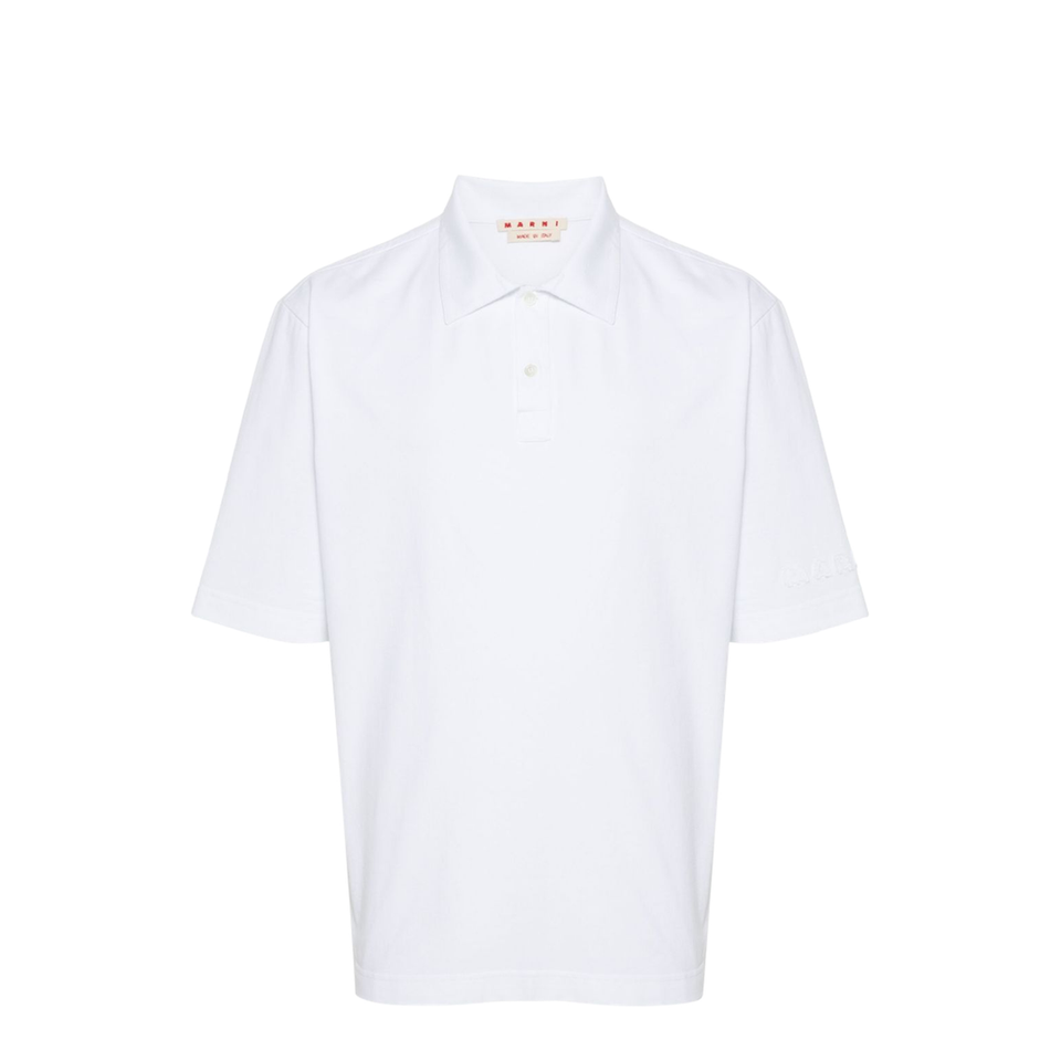 White Organic Cotton Polo