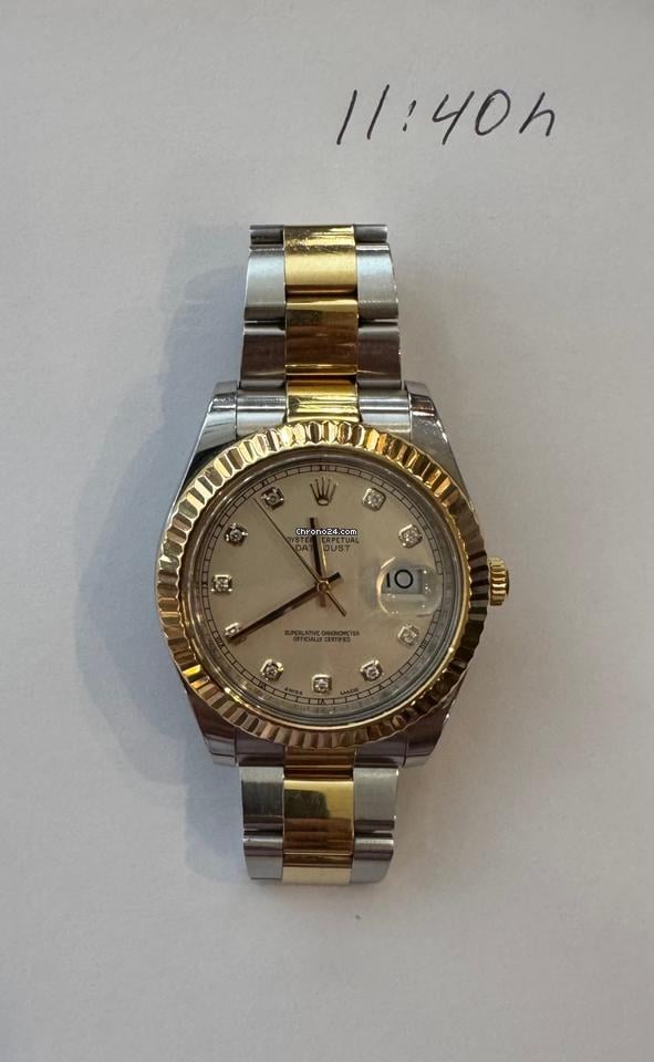 Rolex116333 SPECIAL EDITION WITH IVORY DIAL & DIAMONDS