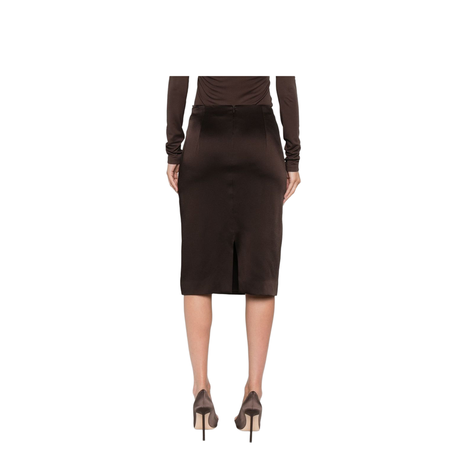 Satin Midi Skirt