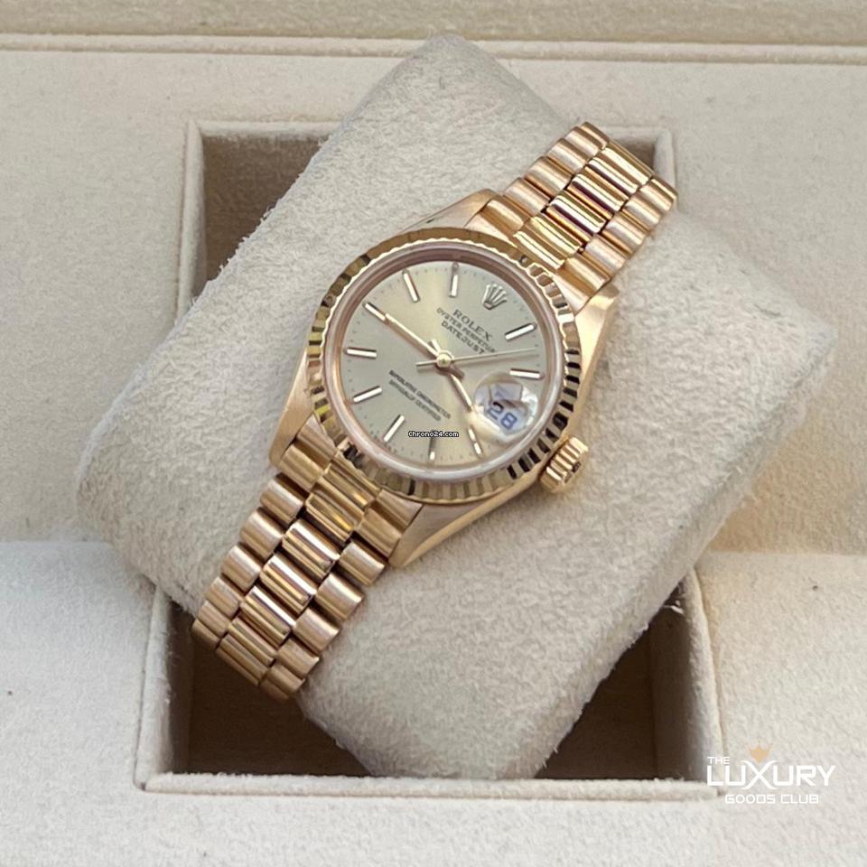Rolex | Datejust | 69178 | Yellow gold | 26 mm | Yellow gold | Champagne | Automatic