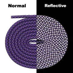 Reflective Rope Laces- Purple Yeezy Laces Kicks Machine