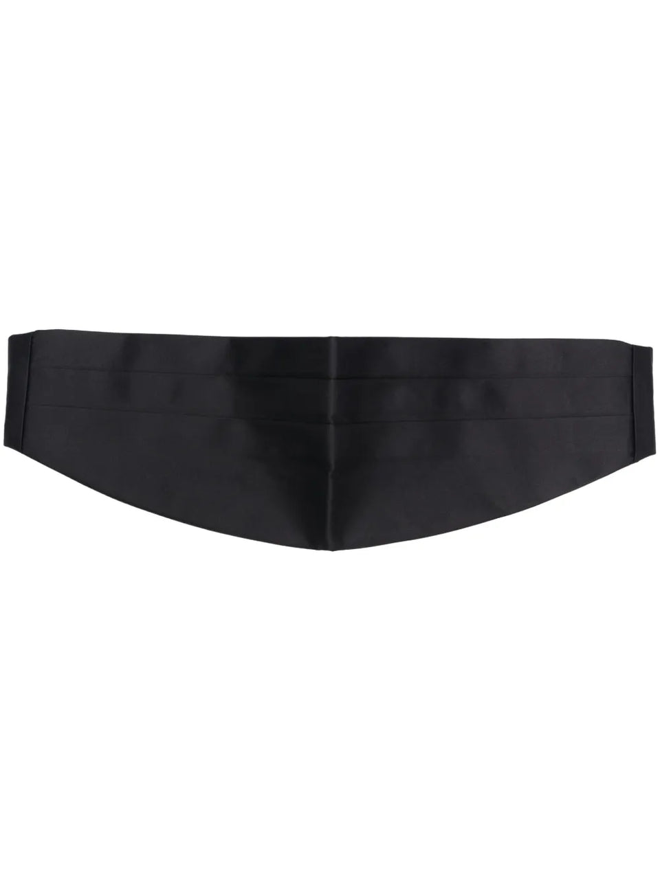 pleated silk cummerbund belt
