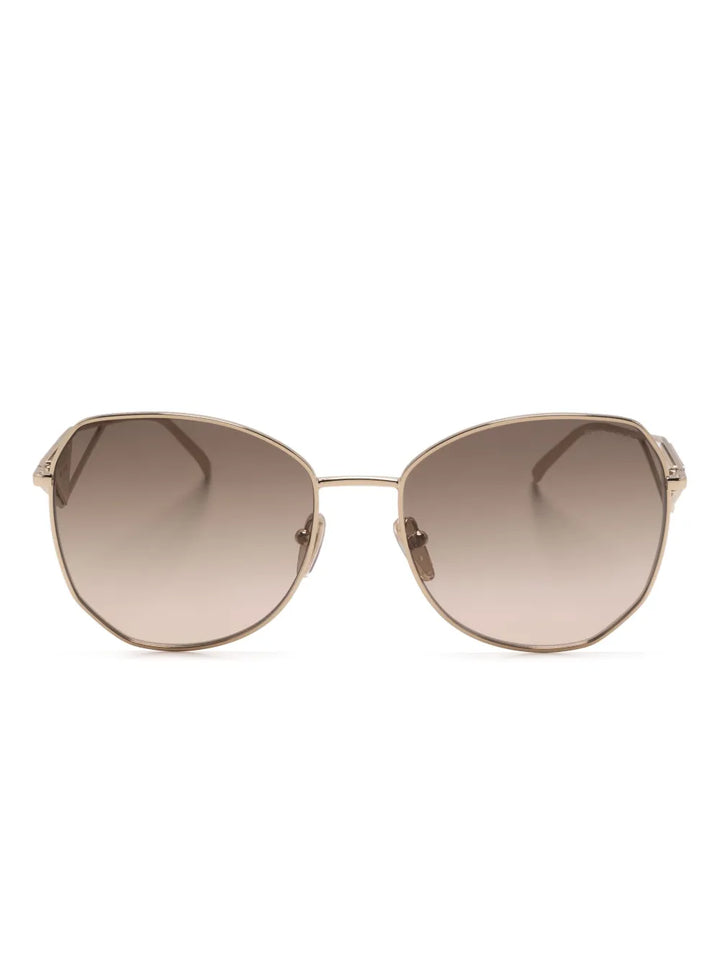 gradient oversized-frame sunglasses