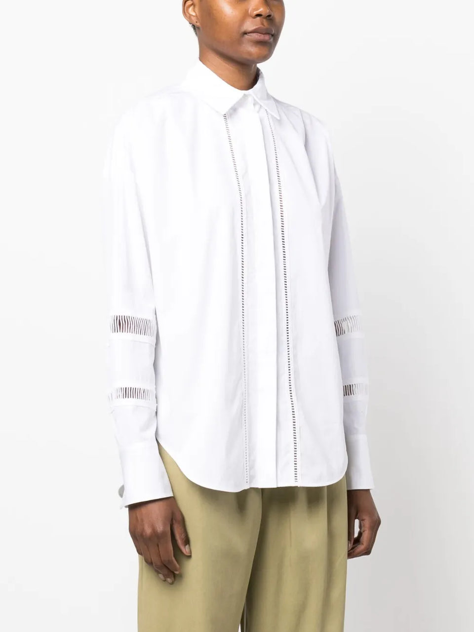 long-sleeved cotton shirt