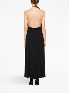 Organzine halterneck dress