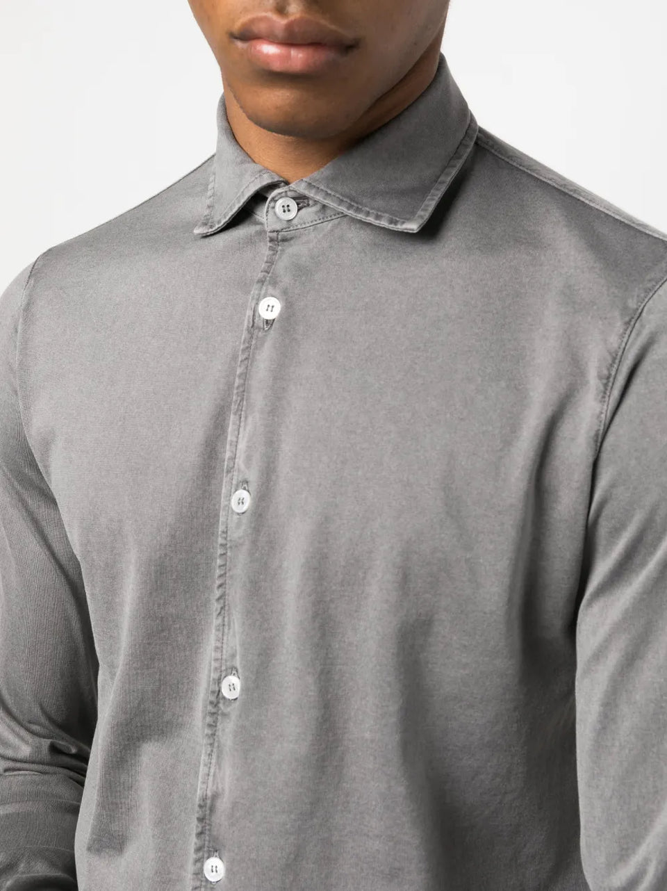 long-sleeved cotton shirt