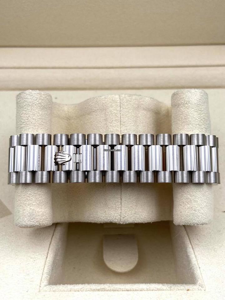 Rolex | Day-Date | 228239-0055 | White gold | 40 mm | White gold | Grey | Automatic