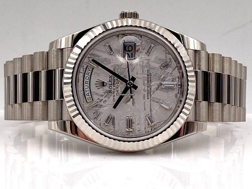 Rolex | Day-Date | 228239-0055 | White gold | 40 mm | White gold | Grey | Automatic