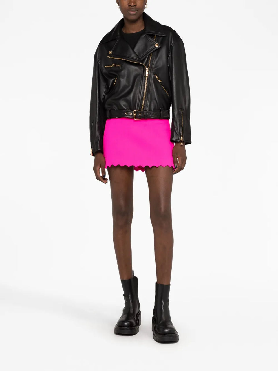 leather biker jacket