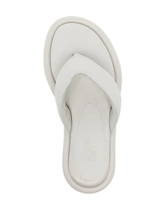 padded leather flip-flops