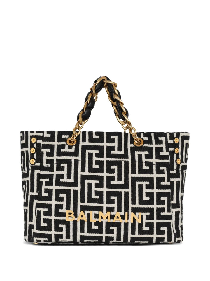 logo-plaque tote bag