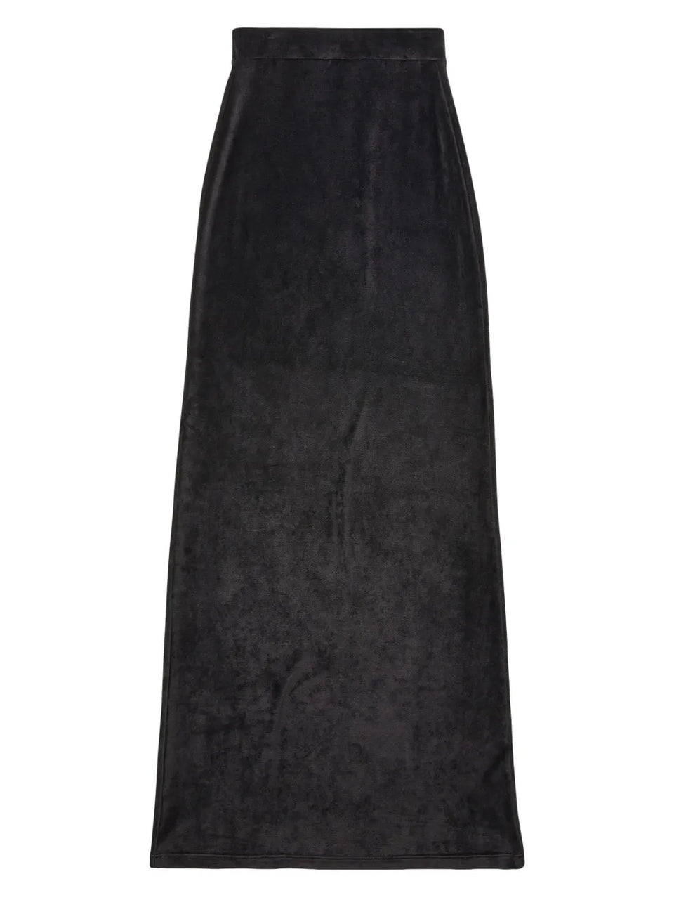 velvet-effect high-waisted skirt