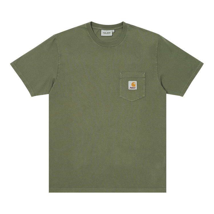 Carhartt WIP x Palace Shorts-Sleeve Pocket T-Shirt Dollar Green