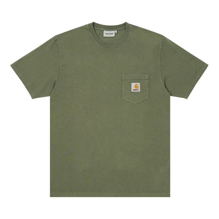 Carhartt WIP x Palace Shorts-Sleeve Pocket T-Shirt Dollar Green