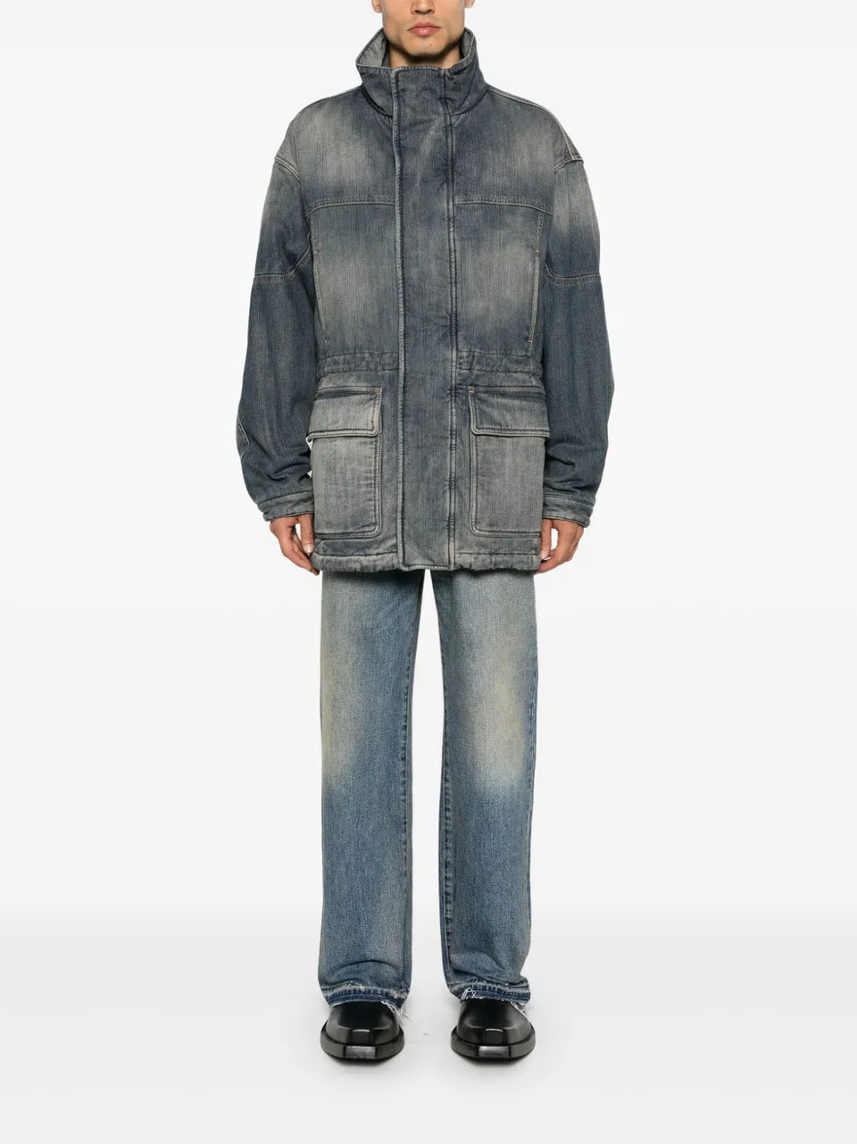 distressed jacket