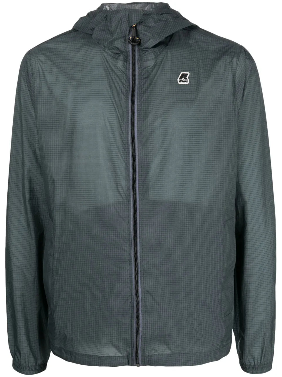 logo-patch hooded jacket