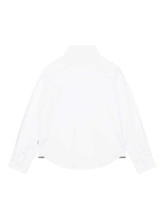 logo-embroidered long-sleeve shirt