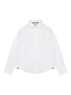 logo-embroidered long-sleeve shirt