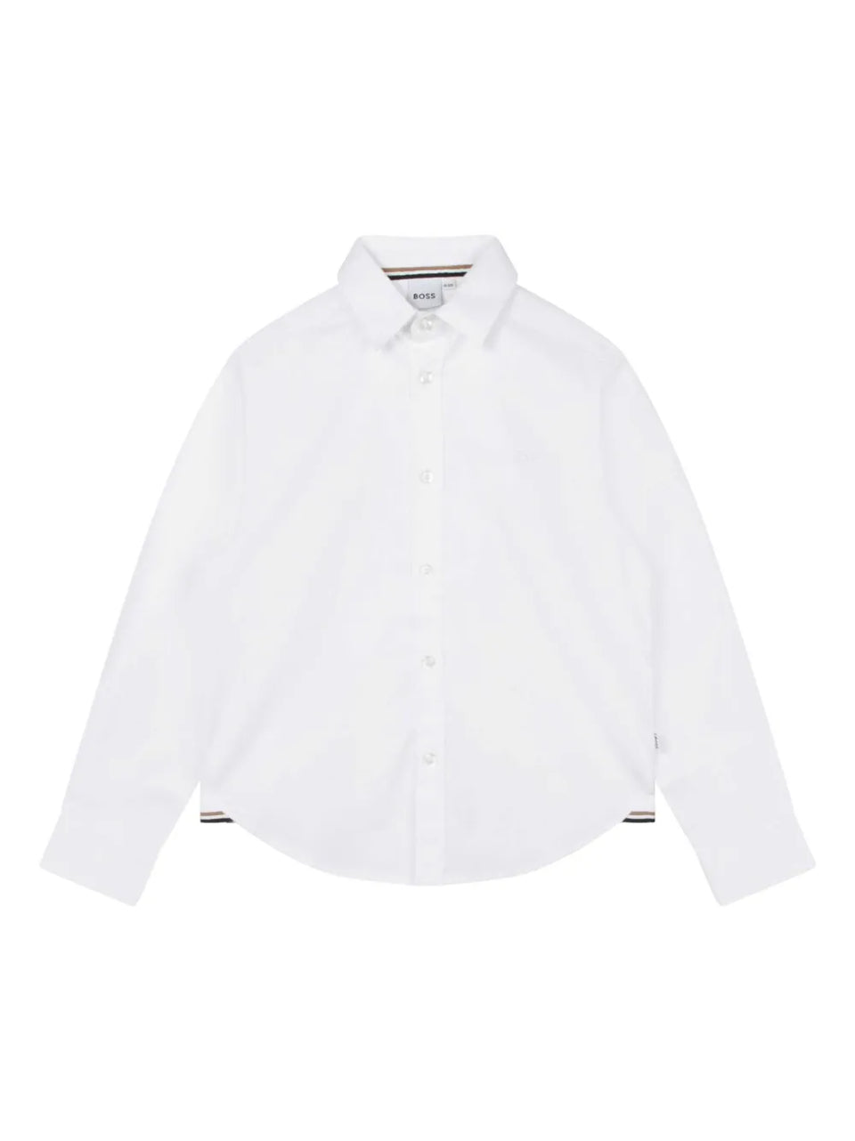 logo-embroidered long-sleeve shirt