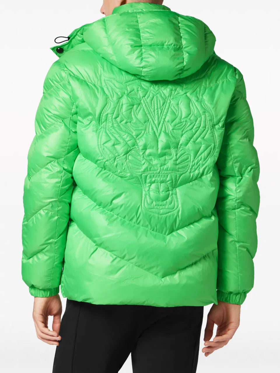 logo-patch puffer jacket