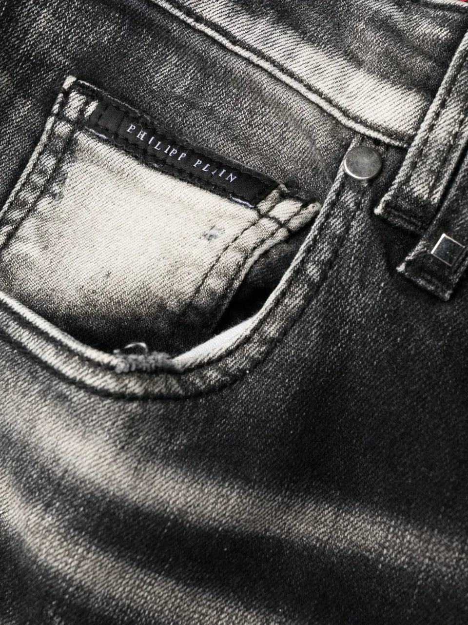 mid-rise skinny jeans