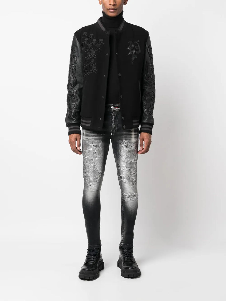 mid-rise skinny jeans