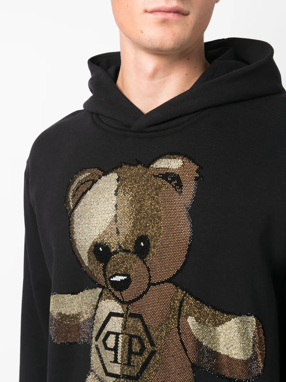 Teddy Bear rhinestone-embellished Hoodie