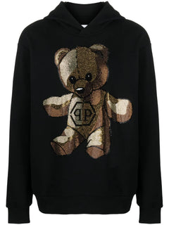 Teddy Bear rhinestone-embellished Hoodie