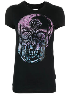 crystal-embellished skull T-Shirt