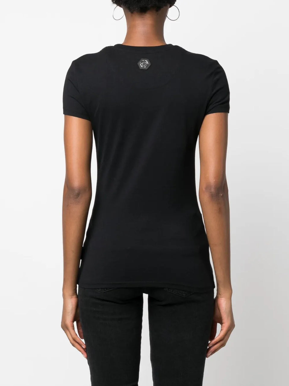 crystal-embellished skull T-Shirt