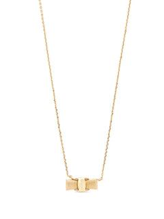 Vera bow-pendant necklace