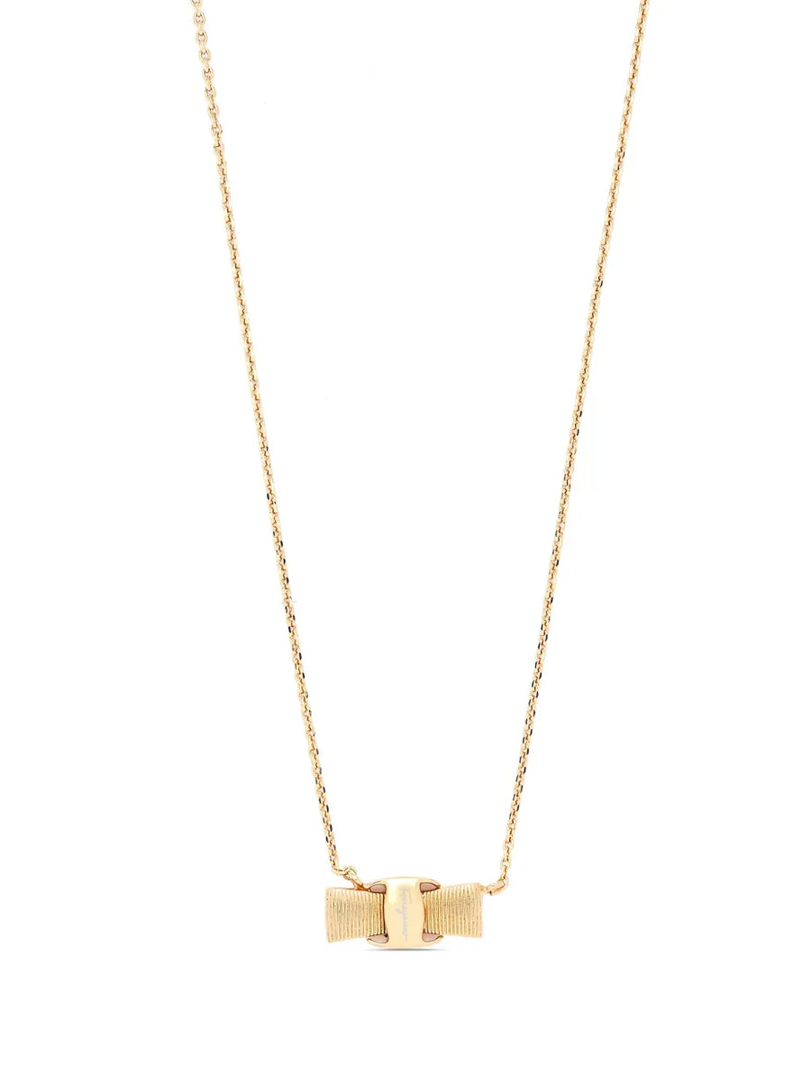 Vera bow-pendant necklace
