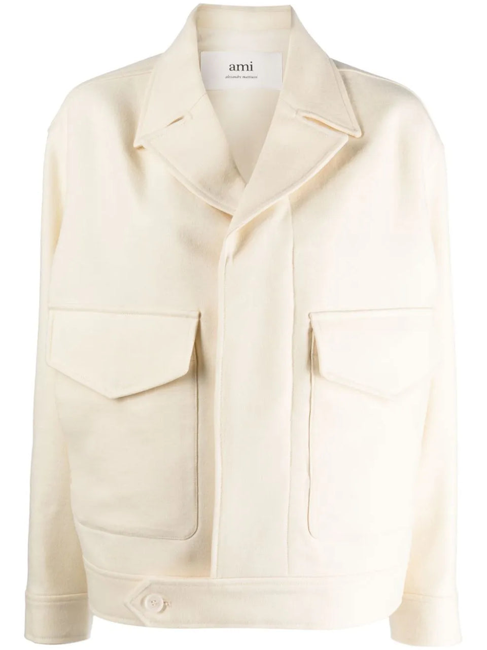 notched-lapel virgin-wool jacket
